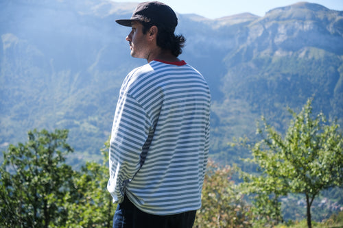 Marinière oversize bleue
