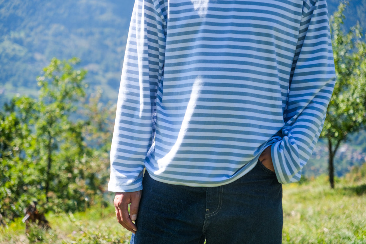 Marinière oversize bleue
