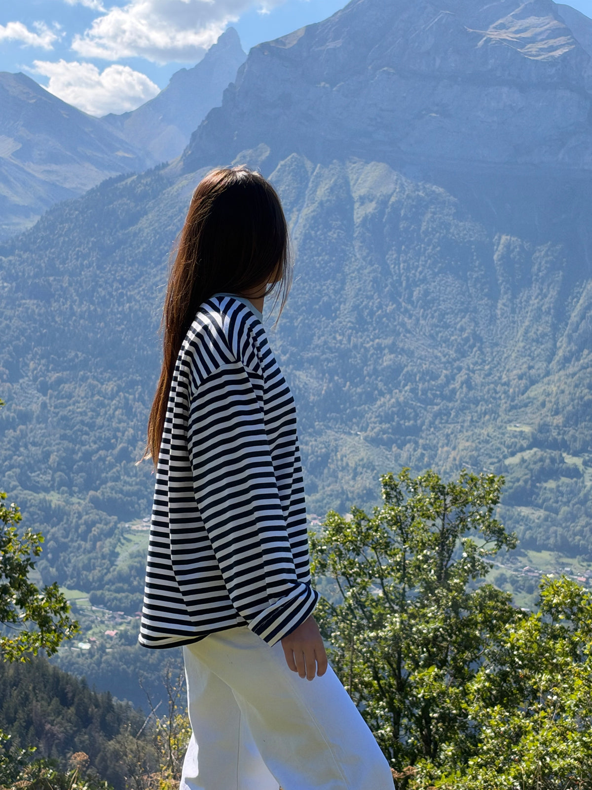 Marinière oversize noire