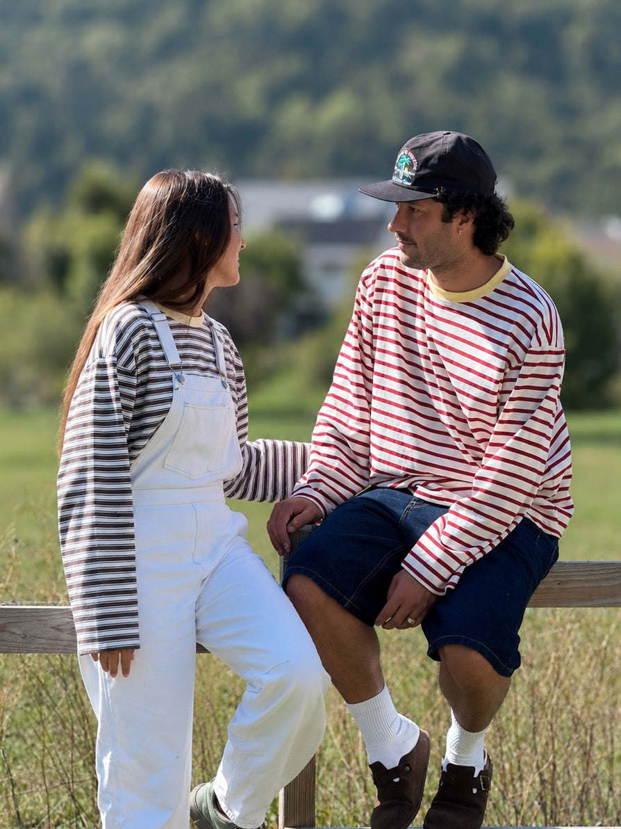 Marinière oversize marron